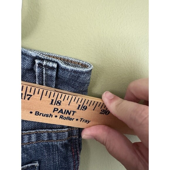 Jet Lag Jeans Men’s Wide Leg 36x34 (36x32) Distressed Made In Italy Zip Up Dark - Picture 10 of 16